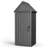 Outdoor Resin Storage Cabinet with Hooks and Lock Ring-113062695