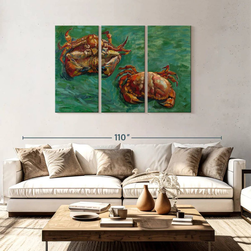 Brampt Two Crabs, 48" H x 74" W