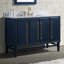 Plateau de meuble-lavabo simple 49 po en marbre avec lavabo