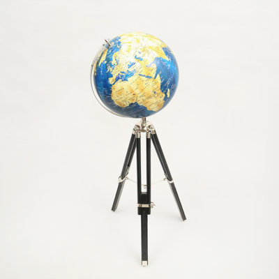 Globe terrestre avec trépied de sol - Décoration pour la maison et le bureau