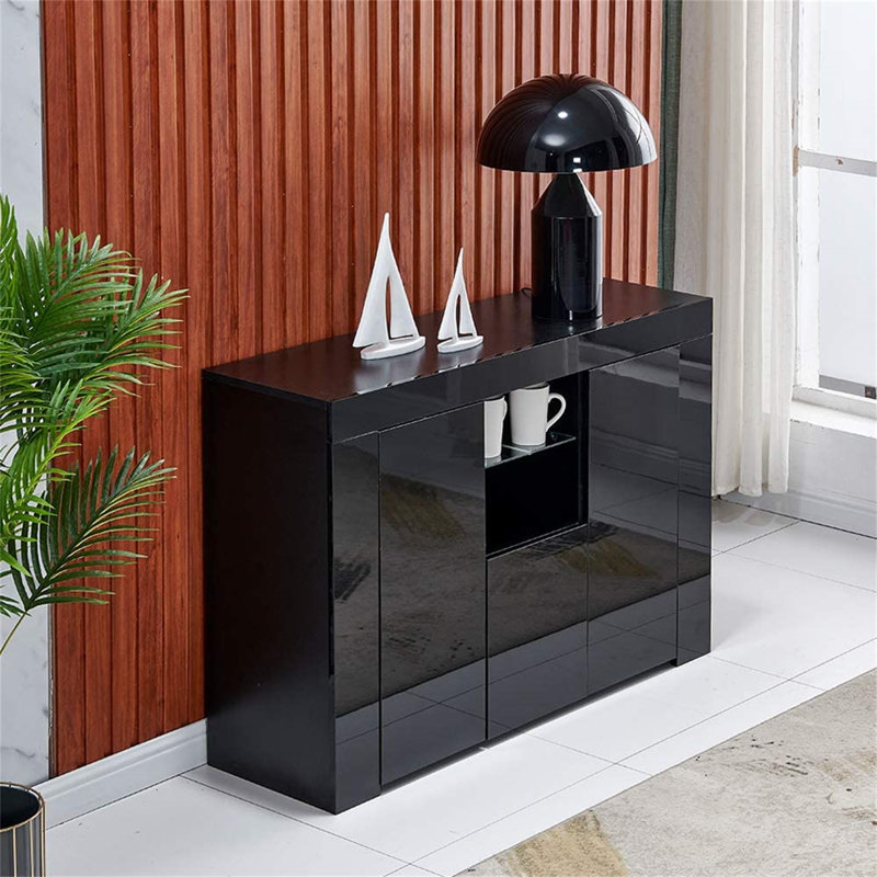 Deleen 45.7'' Sideboard, Black