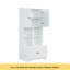 Armoire de rangement haute et large pour salle de bain, unité de rangement pour salle de bain, armoire autoportante avec 4 portes, tablettes réglables, tablettes ouvertes multicouches, blanc-328573298