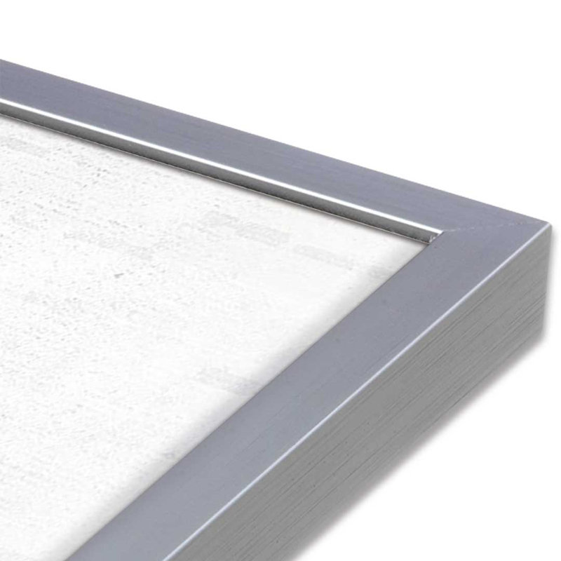 «Make Lemonade» par impression d'art à lettres et doublée, L 30 x H 40, Argent, Impression encadrée