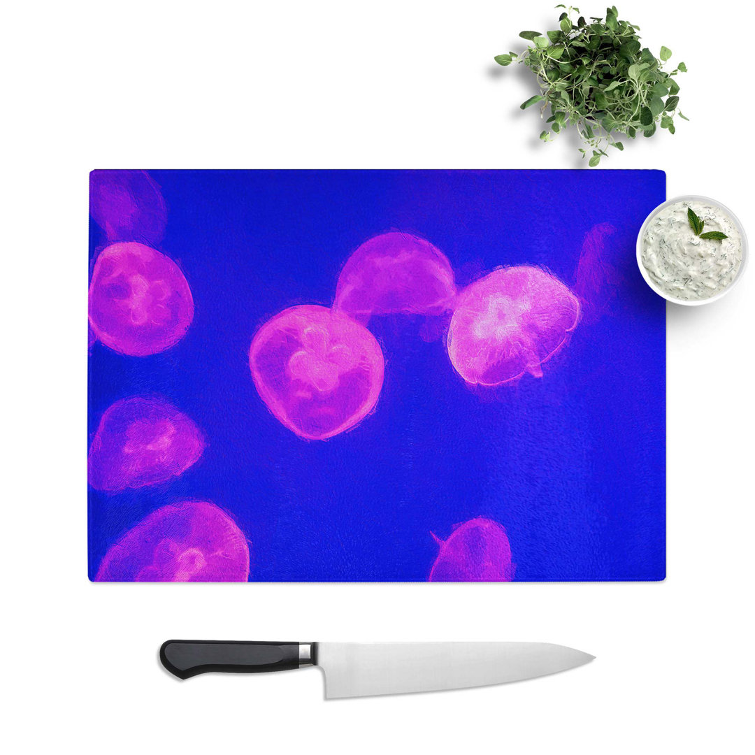 Tempered Glass Jellyfish Chopping Board