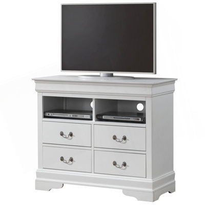 Charming White Media Storage Unit