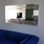 Miroir mural Modern Modern, 51,2 po x 25,6 po | Fabrication 100% bois aggloméré, assemblé, réglable horizontalement et verticalement | Conception élégante de couleur unie, parfaite pour la décoration intérieure et les espaces contemporains-1847265795