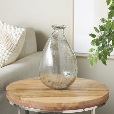 Vase Cole et verre moucheté avec accents