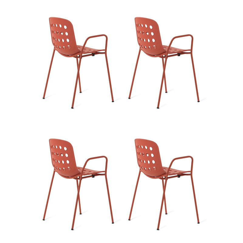 Holi Perforated Armchair, Red