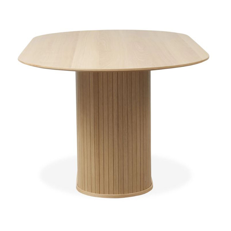Iris Oak Oval Dining Table, Natural Oak