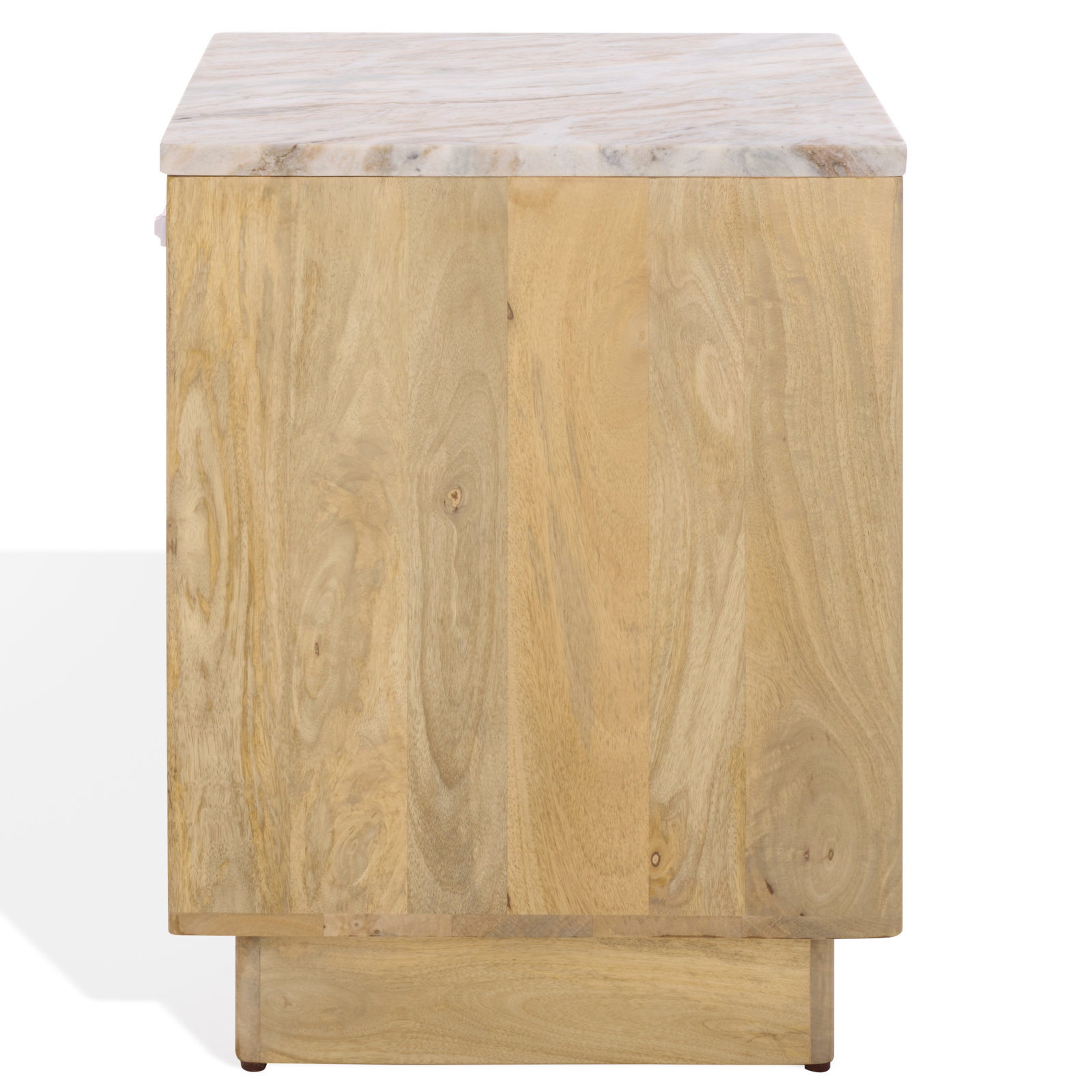 Paxter Marble Top Nightstand, Natural/White