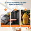 Machine à Slushie 68 oz, machine à granité multifonctionnelle pour la maison avec affichage à DEL et nettoyage automatique, pas de glace nécessaire et une touche de réserve, 6 programmes préréglés pour les margaritas congelés, la crème glacée et les frappés
