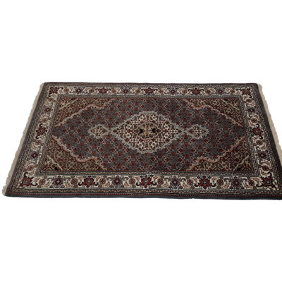 Isabelline Hand Made Formal Medallion Indo Tabriz Rug - 3'0'' X 5'0''