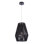 1 - Light Flat Black Geometric Pendant