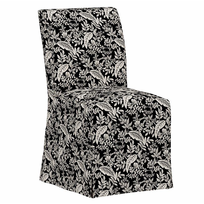 Chaise de salle à manger Frances, Rpc Canopy Black & Cream Linen