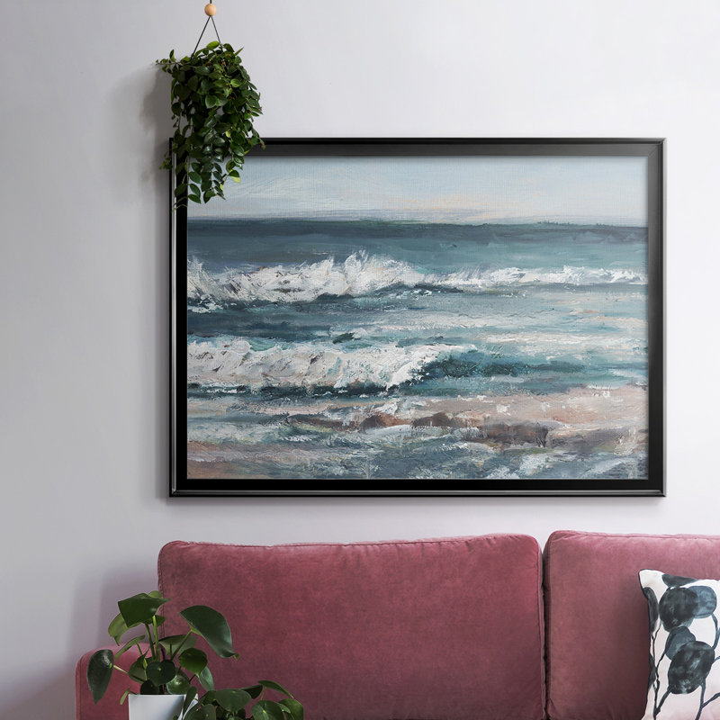 Ocean Breakers I, reproduction d'art sur toile, Noir, H 14 po x l 20 po x P 1,5 po