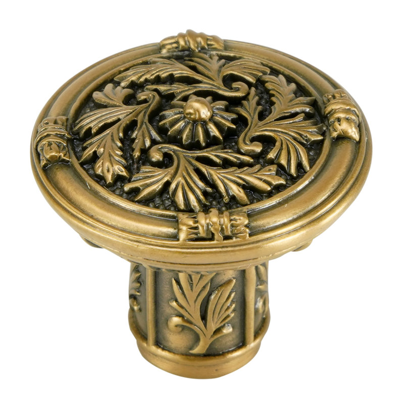 GENEVE KNOB IN PLATE, Gold