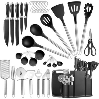 38 PCS Kitchen Utensils Set, Silicone Cooking Utensils Set -  doitbest, Wk0424CS03