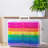  Transparent 4" x 6" Photo Cases and Clear Craft Keeper with Handle - 16 Inner Cases Plastic Storage Container Box (Multi-coloured)