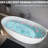 65" Freestanding Soaking Bathtub In Matte White - Thermal Insulation, Long Lasting Quality Luxury Stone Resin Ergonomic Shape, Easy To Clean