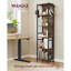 175.6cm H x 40cm W Metal Bookcase