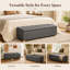 Banc de rangement en similicuir 60 po-1558685634
