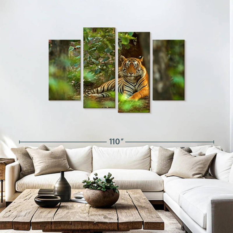 Brampt Indian Tiger, 48'' H x 75'' W