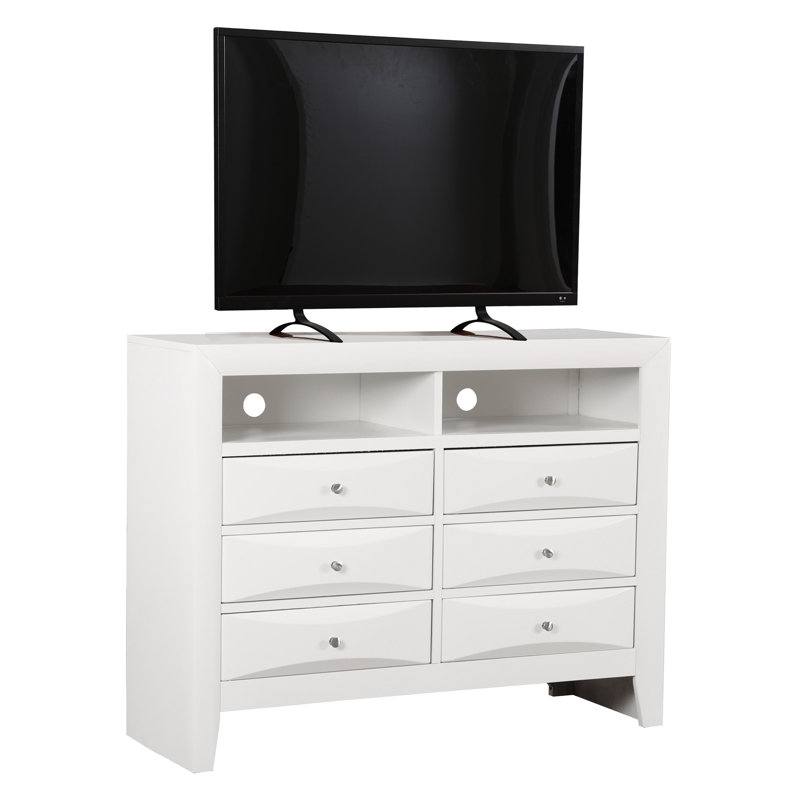 Commode média Marilla, blanc, Blanc