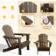 Ensemble de 2 chaises Adirondack, chaises d'extérieur pliantes avec porte-gobelet-387308483