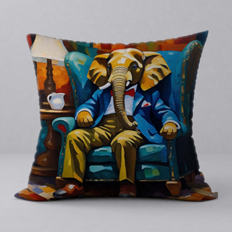 Polyester Throw Square Pillow Cover & Insert