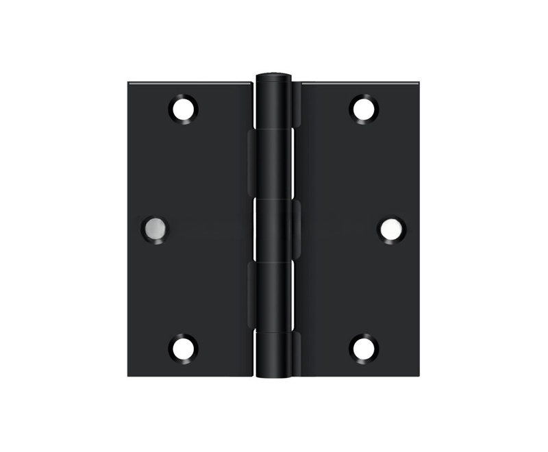 Steel Hinge, Paint Black