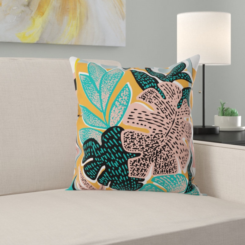 Coussin décoratif intérieur / extérieur Gabriela Fuente Tropicanna, 16 po x 1 po
