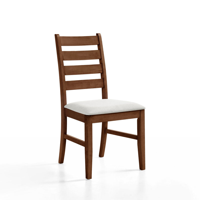 Conchetta Ladder Back Dining Chair, 37.2" H x 21" W x 18.85" D, Brown