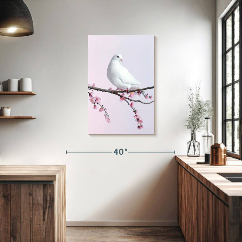 Apple Blossom Dove, 36" H x 24" W