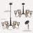6 - Light Metal Tradition/Classic Dimmable Chandelier