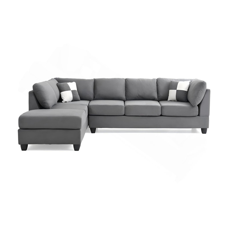 Canapé modulaire Malone (3 boîtes), gris, Gris clair 