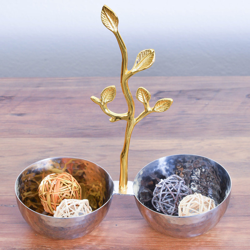 Aidtya Stainless Steel Decorative Bowl - Set of 1