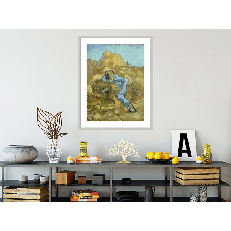 Le lieur de gerbes (d'après Millet) par Vincent van Gogh, impression giclée encadrée, 41,5 po H x 32,81 po L