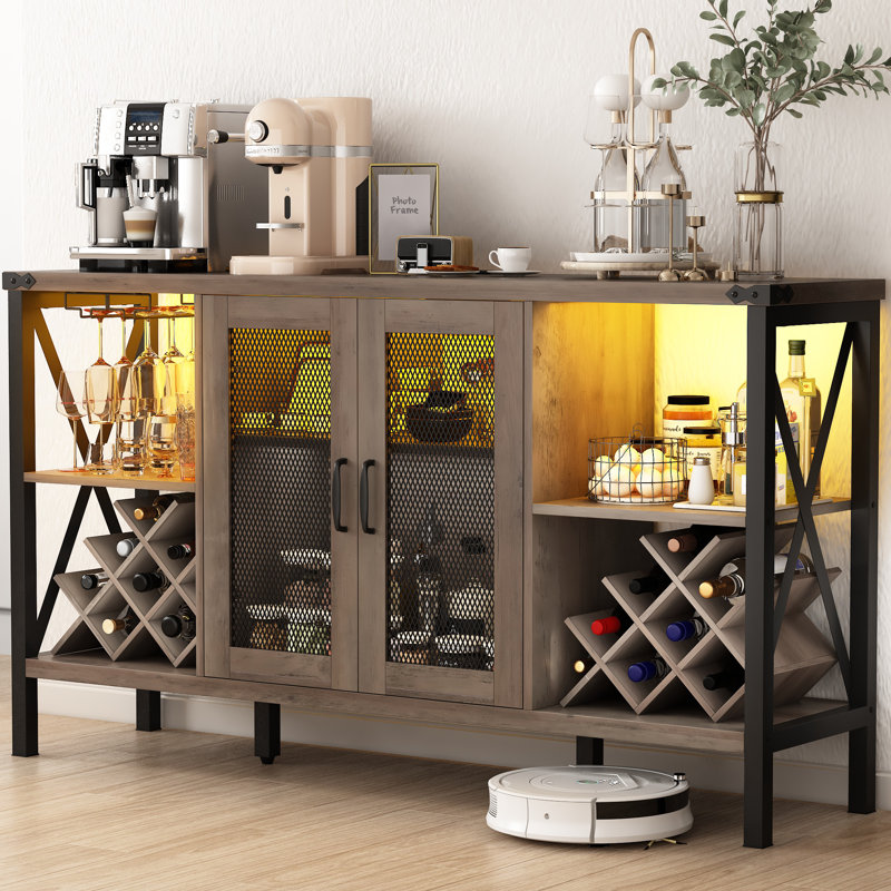 Armoire bar 52,28 po, Gris