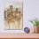  «Town In Umbria 1» par Silvia Vassileva, art mural en verre acrylique, 12 po x 16 po