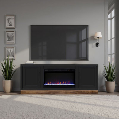 64 Inch Fireplace TV Stand, For Tvs Up To 85 Inches