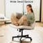 Chaise de travail pivotante en tissu Caelie-108608414