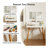 Makeup Vanity Desk With Removable Mirror And Lights, 3 Color Modes & Adjustable Brightness Dressing Table, Small Vanity Table Set With 2 Drawers For Bedroom, White 31.5"
