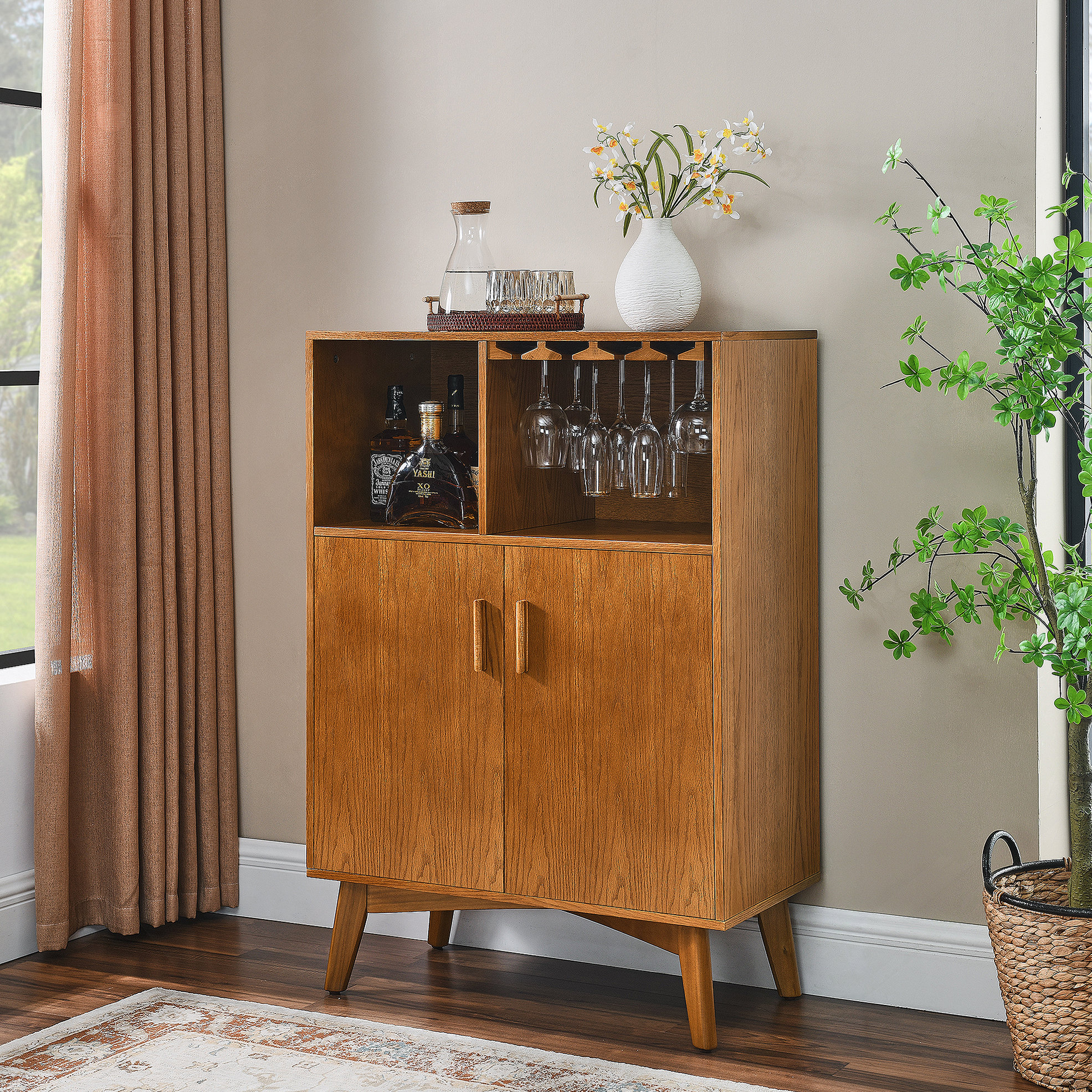 Corrigan Studio® Durable High-Density Board Accent Cabinet with ...