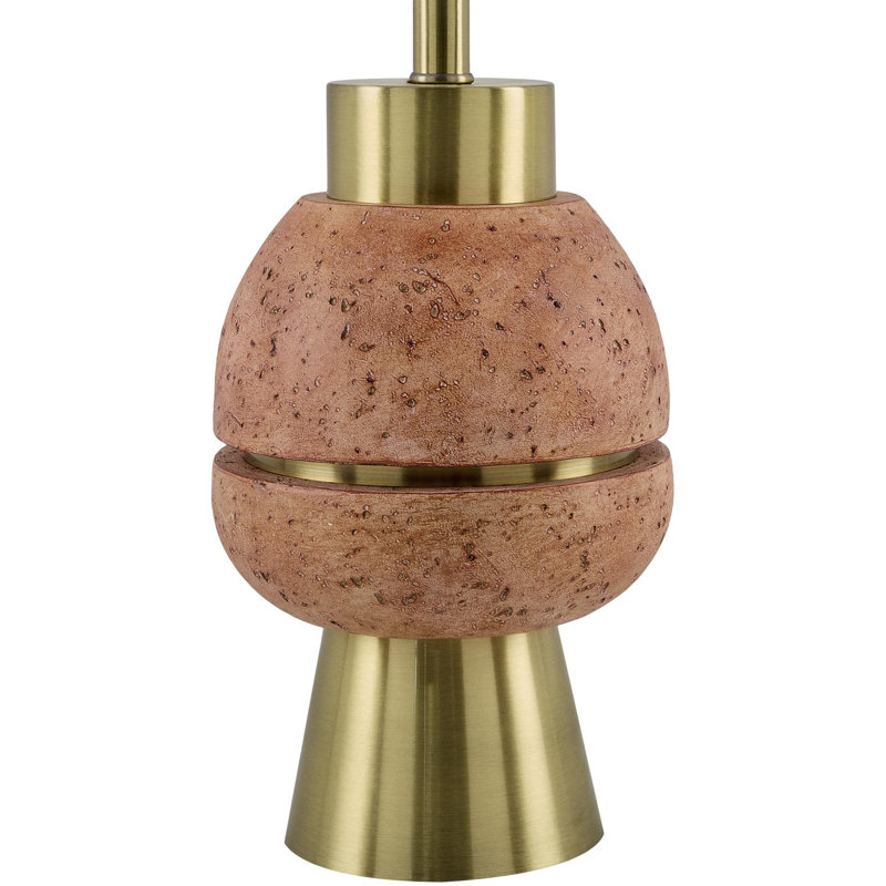 Lampe de table Kelemen, Rose/Or