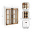 Armoire murale deux tons pour le rangement