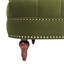 Causeuse Chesterfield La Rosa, velours performance vert olive