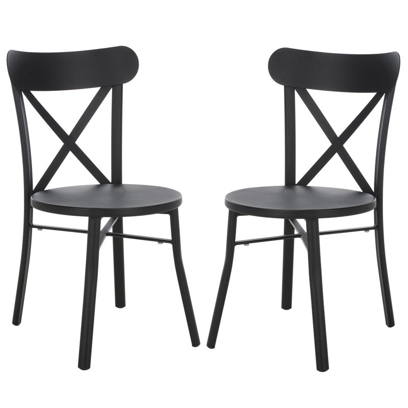 Outdoor Dining Side Chair, Black