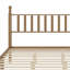 Lit plateforme en bois avec tête de lit en forme de gourde, lit plateforme de style rétro avec support à lattes en bois