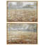 Paysage rustique, campagne, floraison, fleurs sauvages, brume d'automne-100136017-100136018