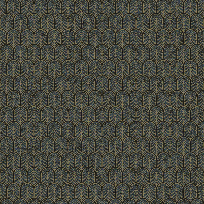 Lustre Geo Arch Wallpaper Roll, Teal